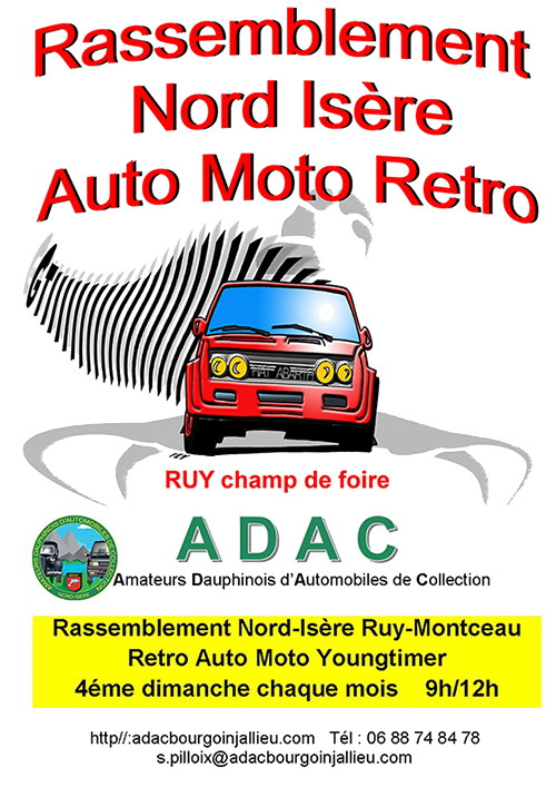 Rassemblement Auto Moto Retro 25 février 2024 à Ruy Champ de Foire